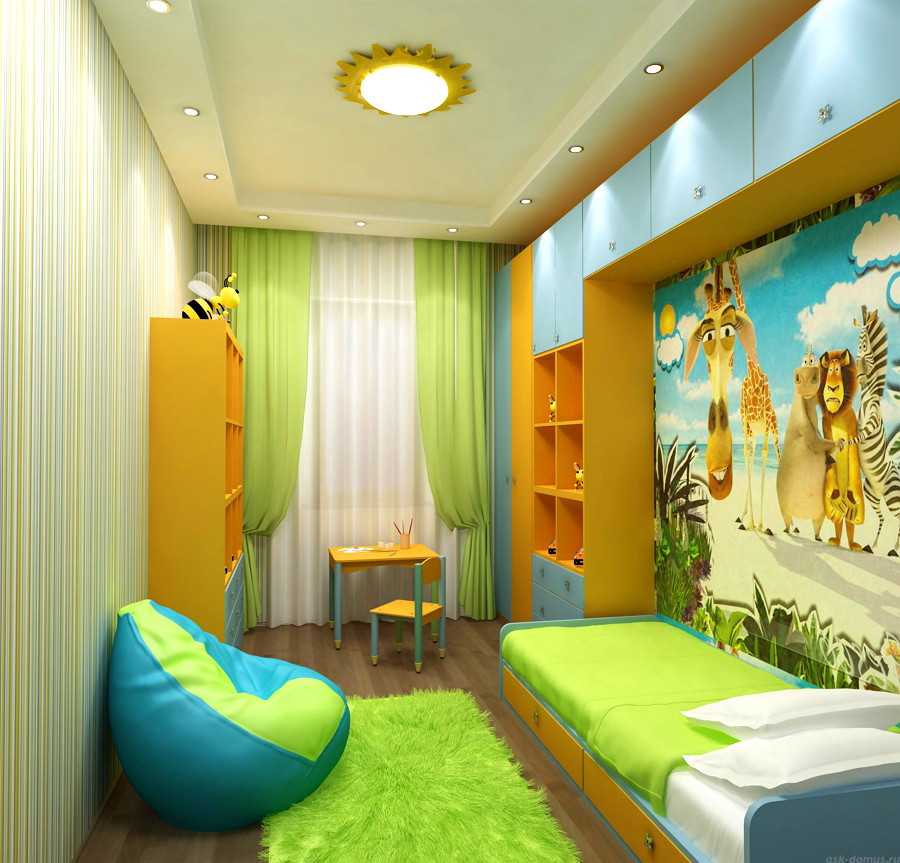 Натяжной потолок в детской комнате - фото и гид по выбору