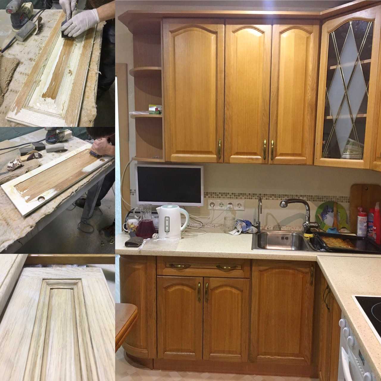 ремонт и реставрация кухонной мебели