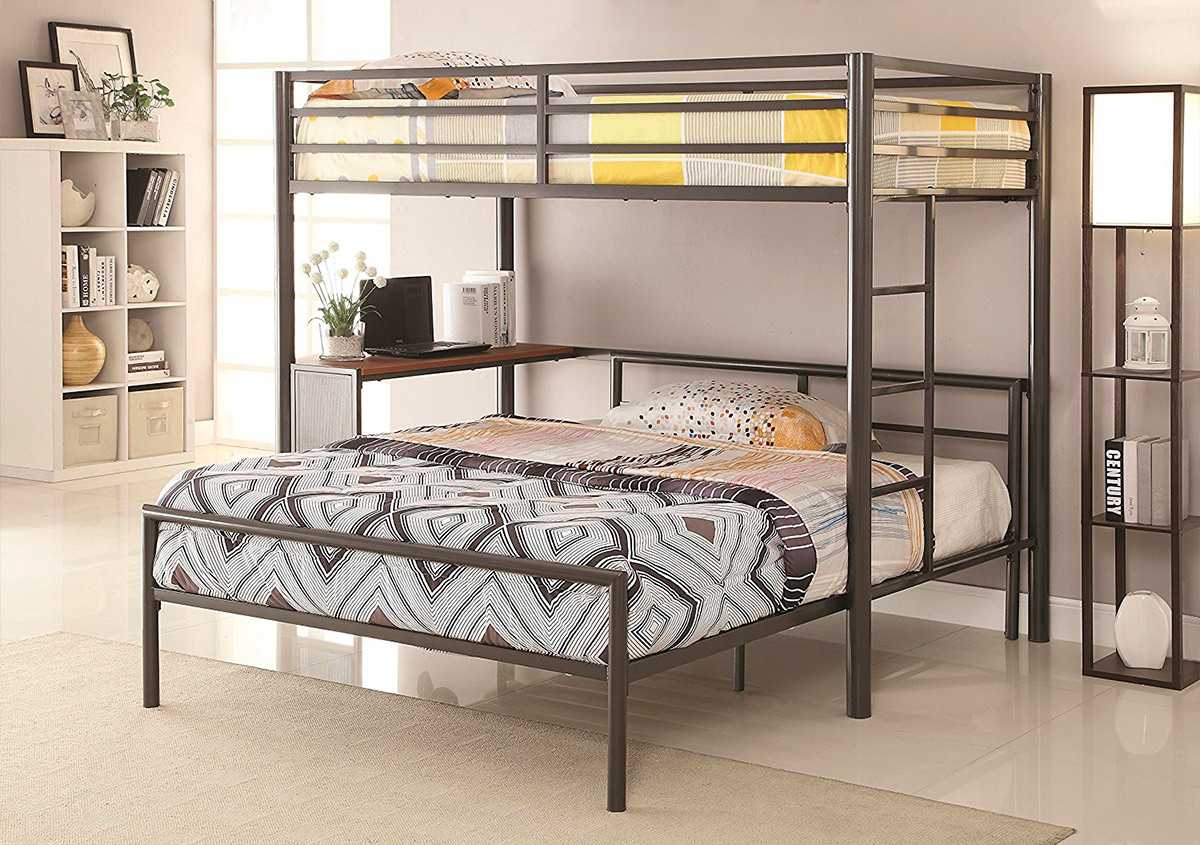 Кровать двухъярусная с диваном — удобство и оптимизация комнаты