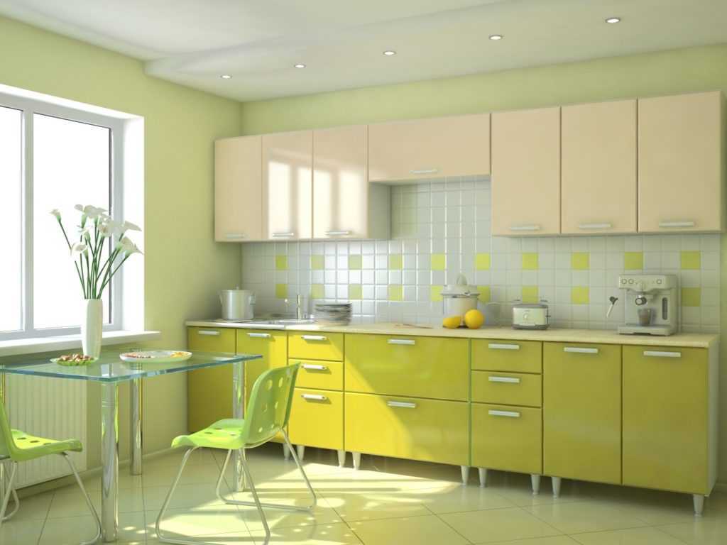 Яркая кухня цвета лайм: особенности дизайна