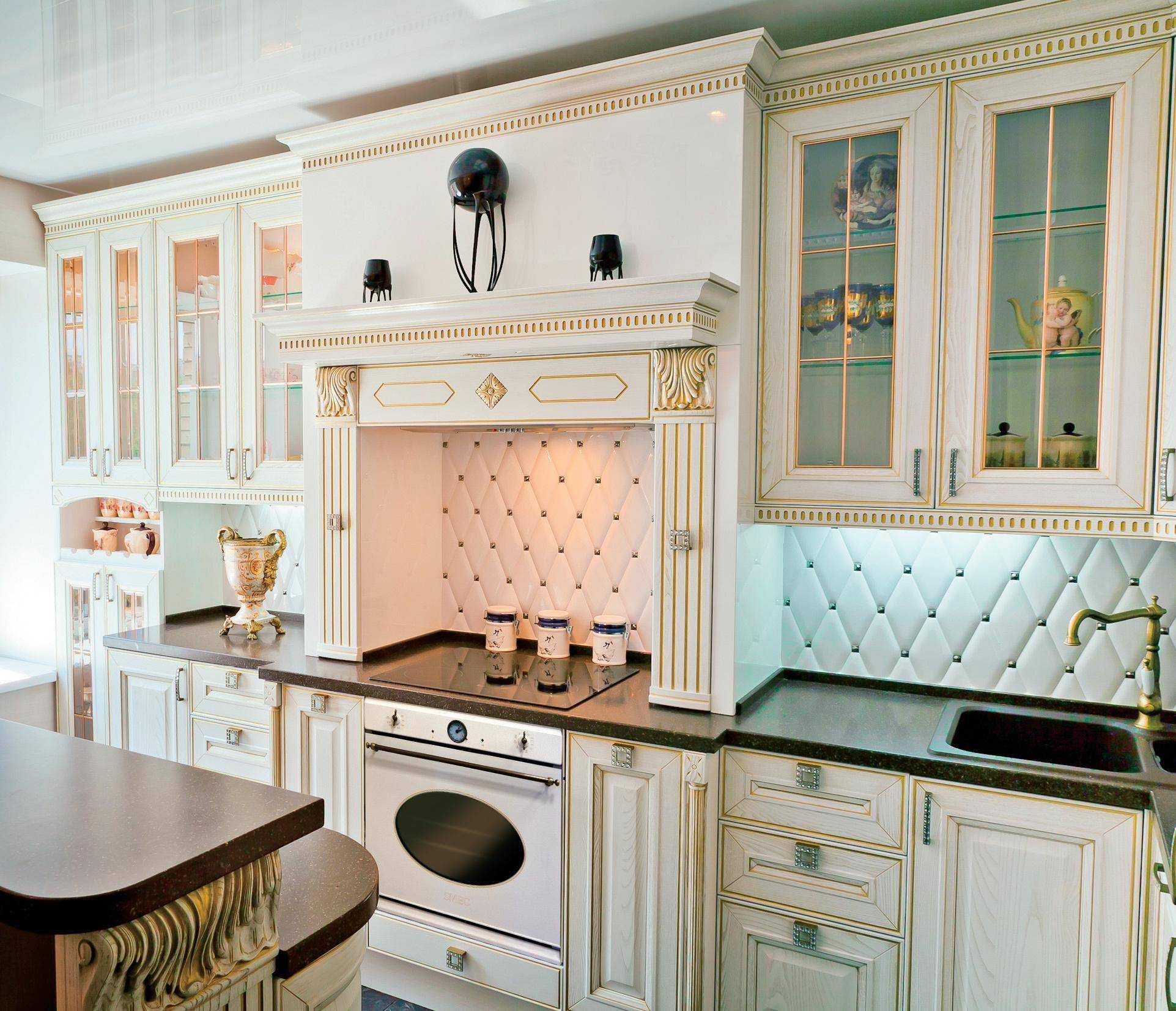 плитка в классическом стиле на кухню