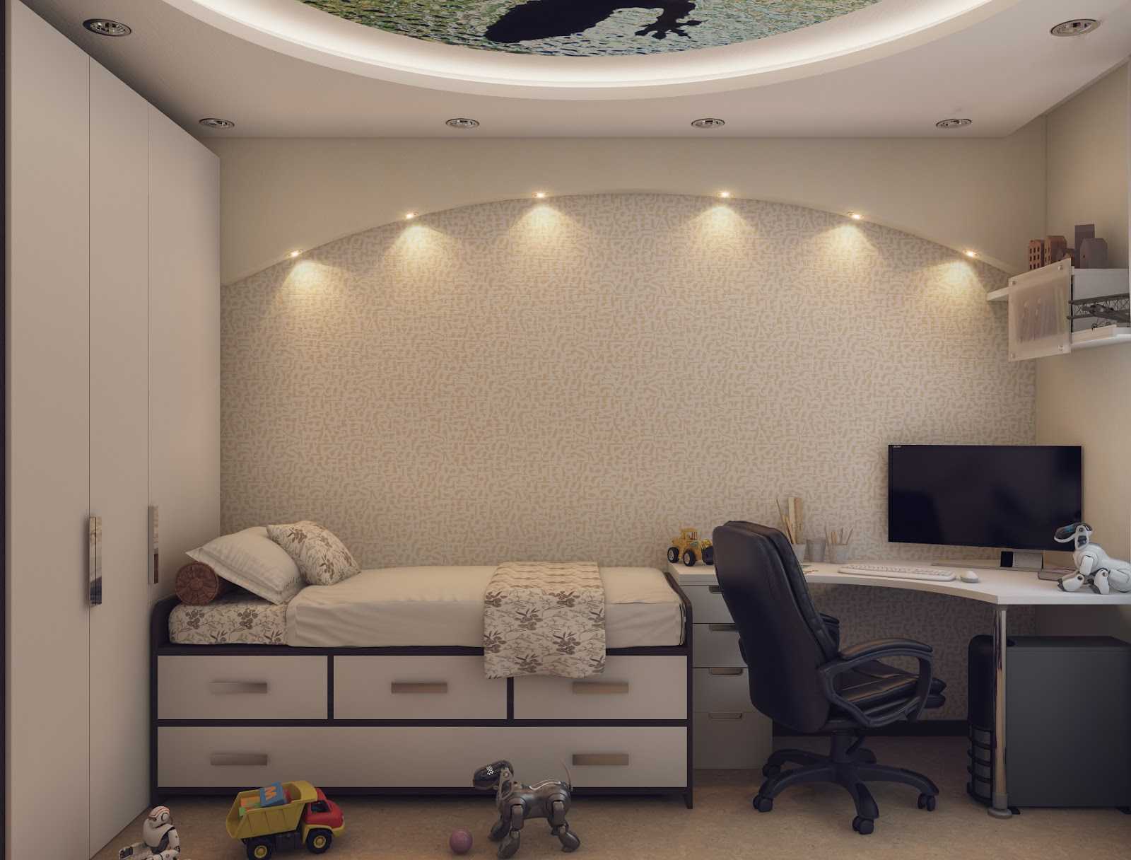 Потолки из гипсокартона в детской спальне - варианты дизайна, фото