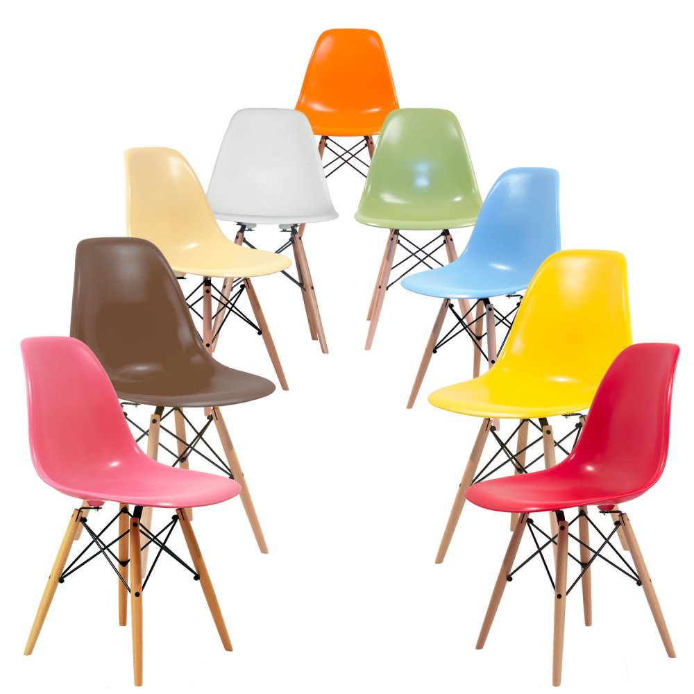 Дизайнерские стулья eames в интерьере — 32 фото различных моделей