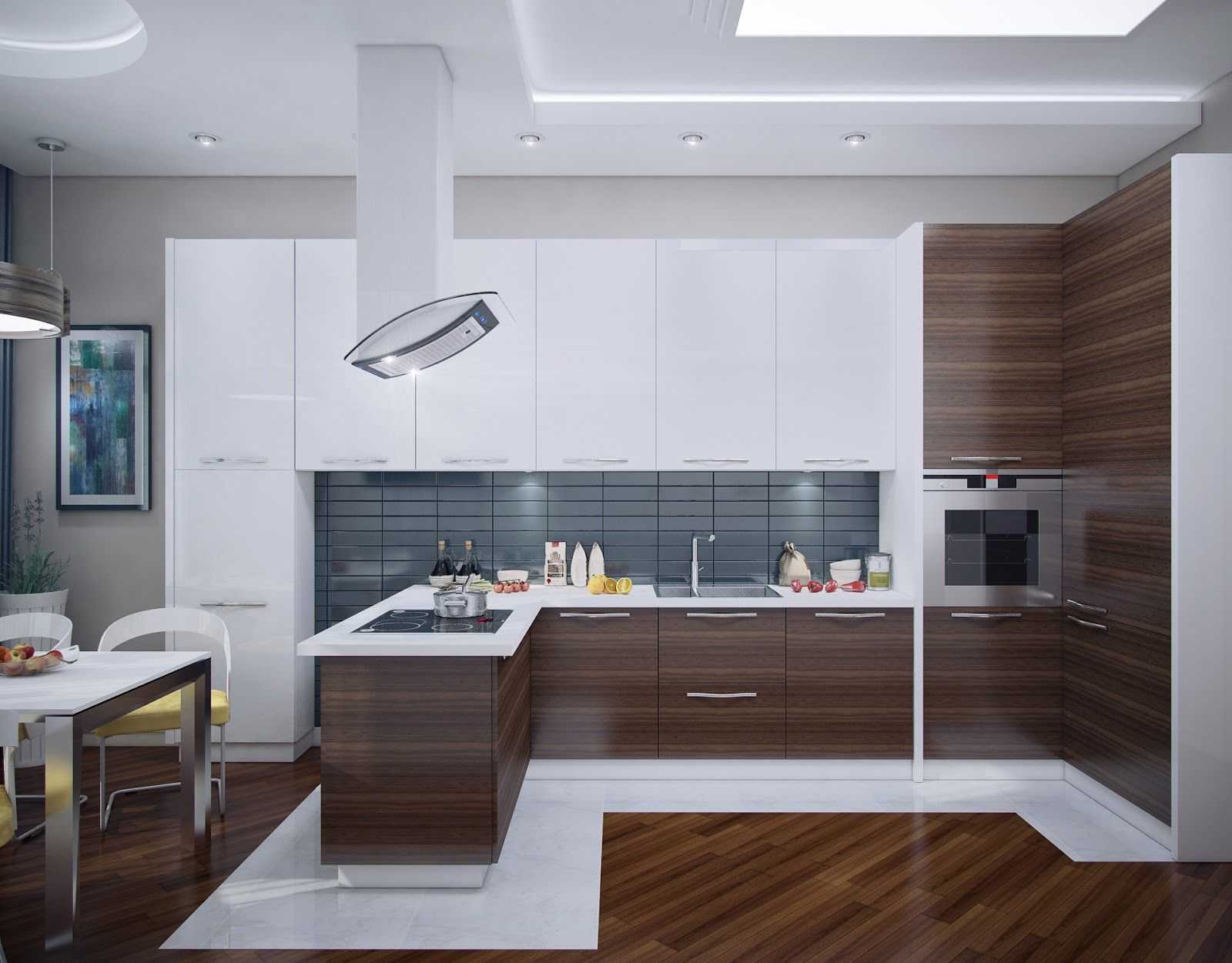 Белая кухня: советы, 300 фото дизайна интерьеров маленьких и больших кухонь