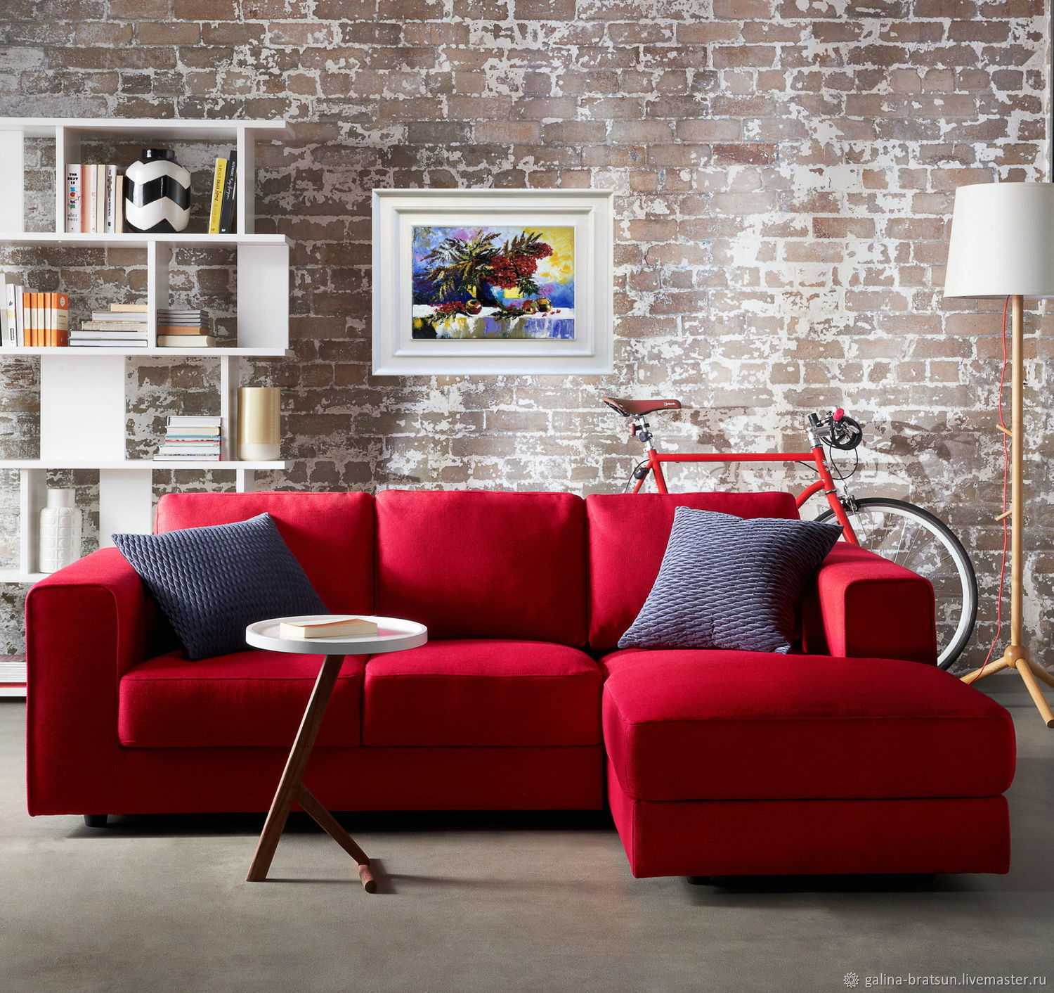 Красно-серая гостиная: подходы к дизайну и декорированию