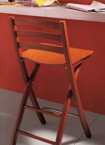 Складные барные стулья: особенности раскладных барных деревянных конструкций
