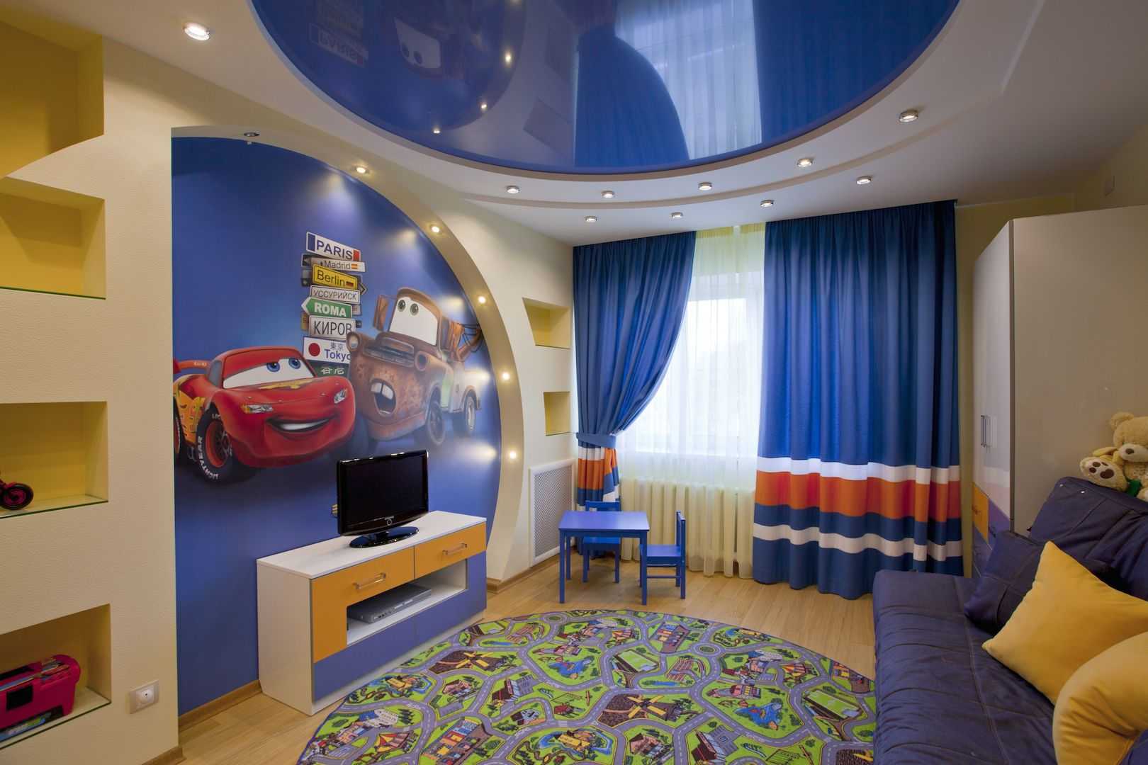 Потолки в детскую комнату: фото лучшего дизайна