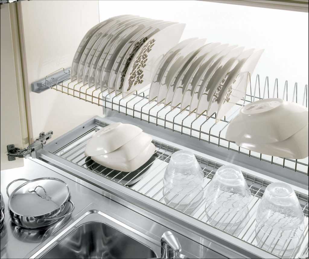Сушилка для кухонного шкафа: сушка для посуды, как установить настенную посудосушилку на кухне
