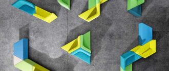 Цветные угловые стулья от Александра Лотерштейна