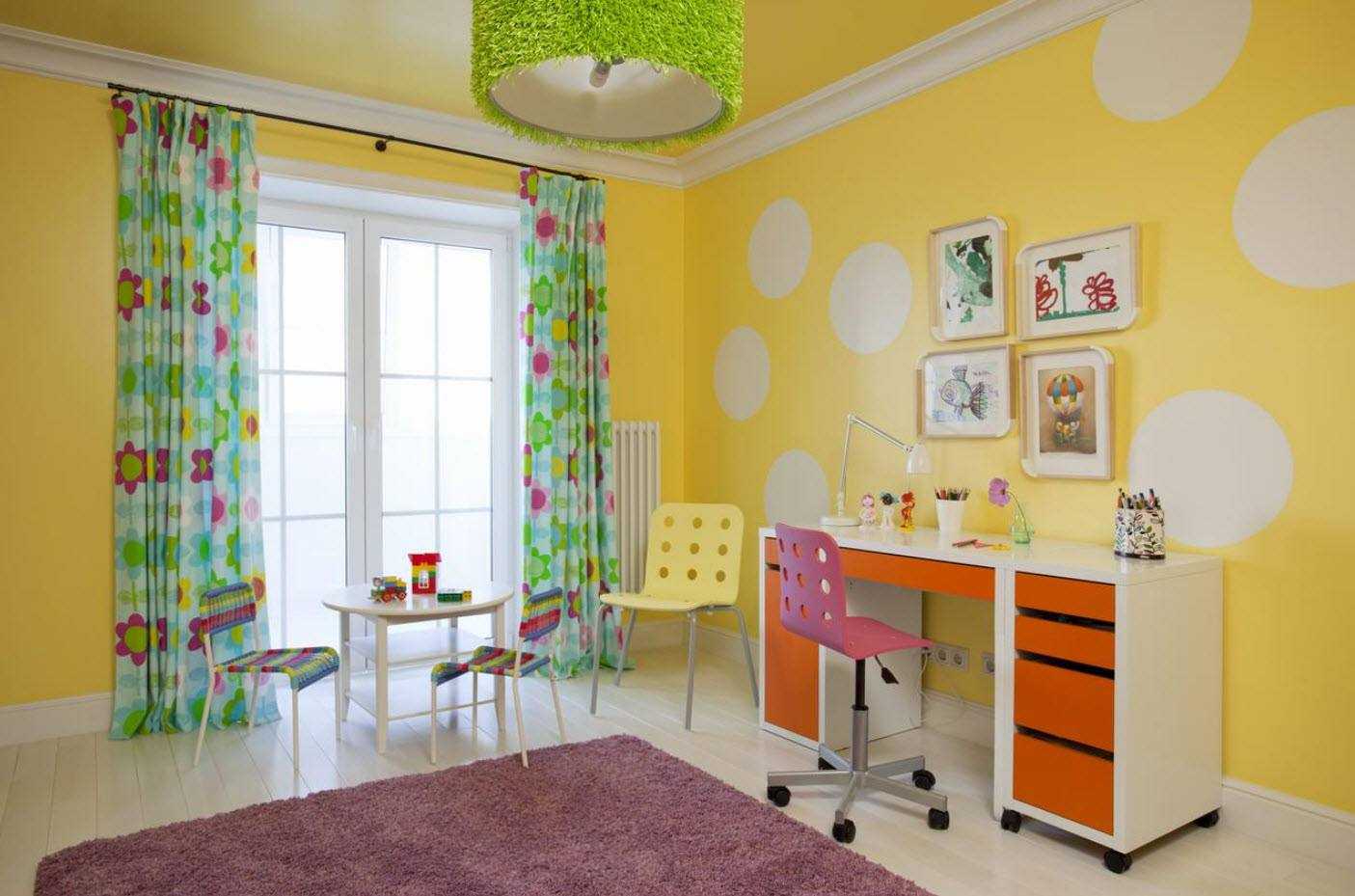 Обои интерьер детская. Цвет стен в детской. Окраска стен в детской комнате. Детская в желтом цвете. Тона для детской комнаты.