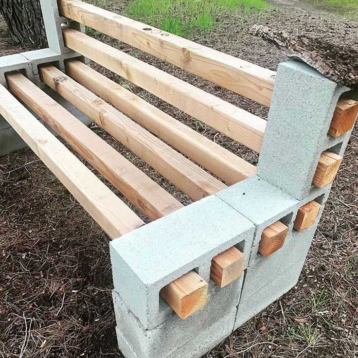 Садовая фигурная лавочка из бетона своими руками: как делать