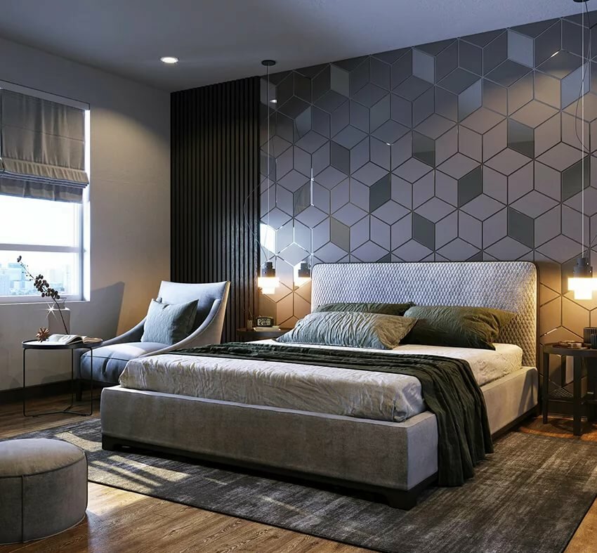 Дизайн стен в спальне: выбор, цвета, варианты оформления и идеи каким должен быть дизайн (95 фото + видео)
