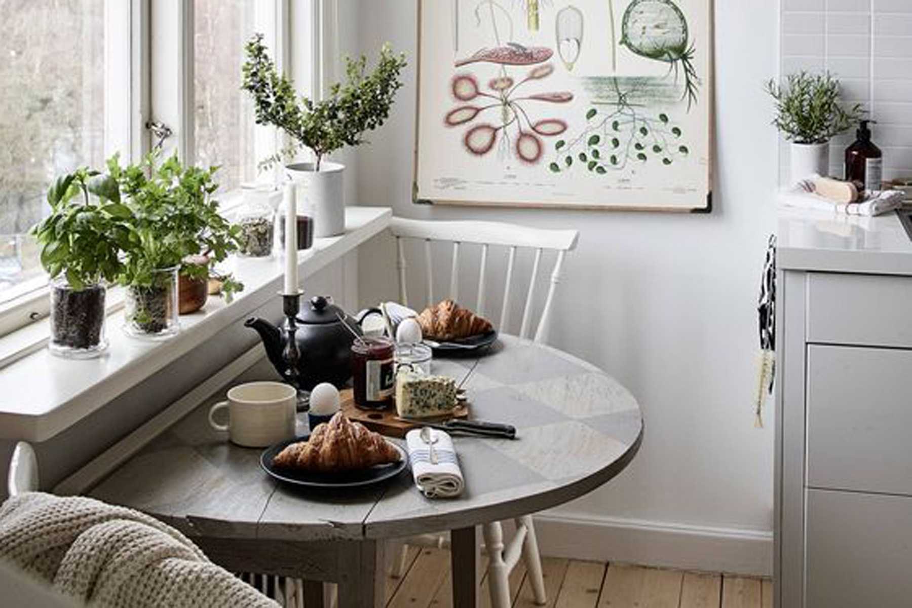 Как оформить современную обеденную зону на кухне и в комнате (с фото)