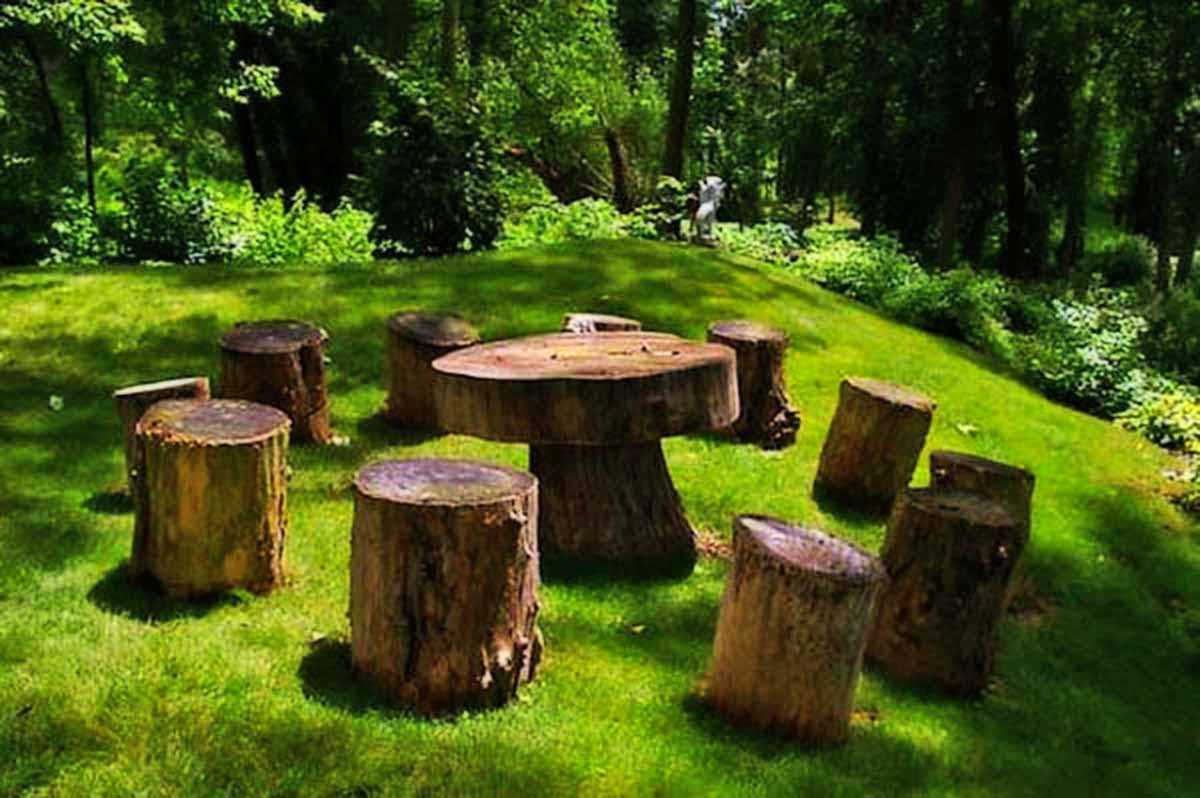 Простые в изготовлении скамейки из дерева делаем своими руками. садовая мебель из дерева, веток, пеньков и коряг лавка без спинки