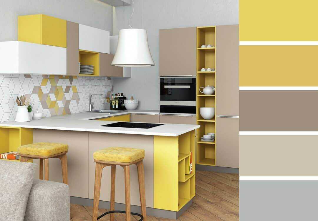 Желтая кухня +75 реальных фото дизайна и сочетаний цветов