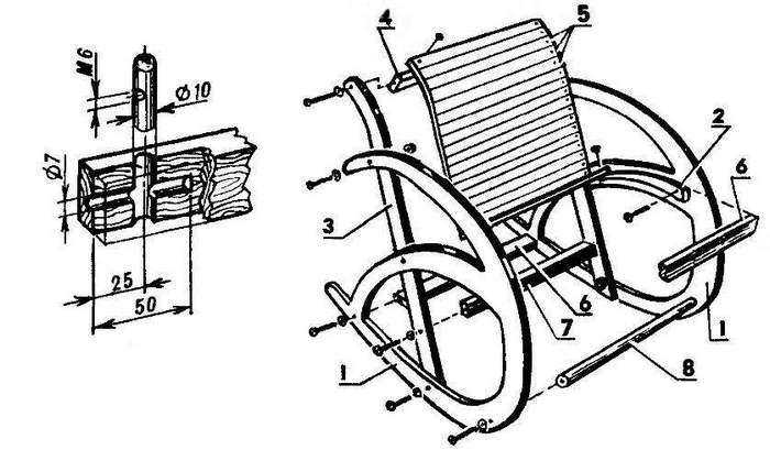 Как сделать удобное кресло-качалку из профильной трубы своими руками с минимальными усилиями?
