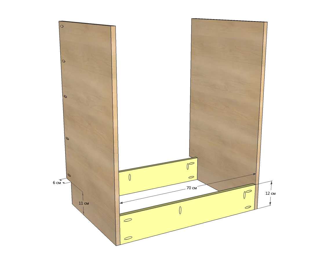 Сборка шкафа стенки. Крепление боковых стенок шкафа к основанию. Задняя стенка тумбы. Крепление задней стенки мебели. Цокольная коробка для шкафа.