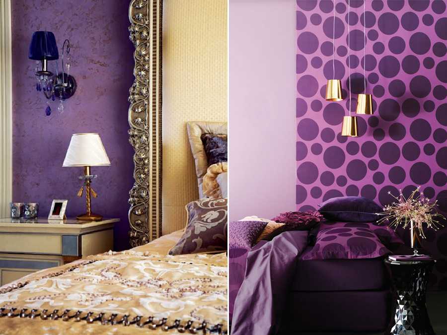 Дизайн спальни в сиреневых тонах +70 фото с фиолетовым оттенком