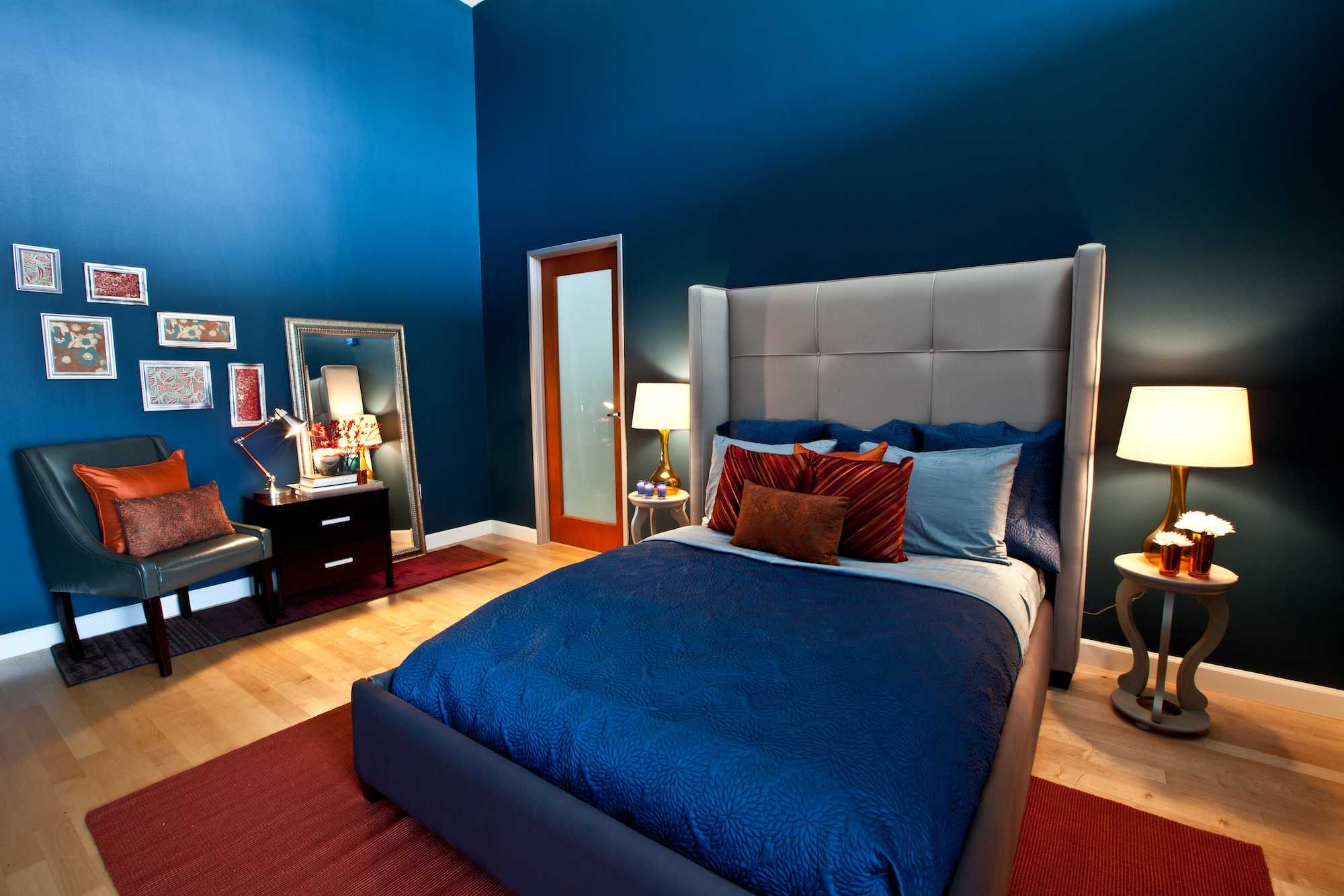 Синяя мебель: оптимальные сочетания и влияние цвета (110 фото)