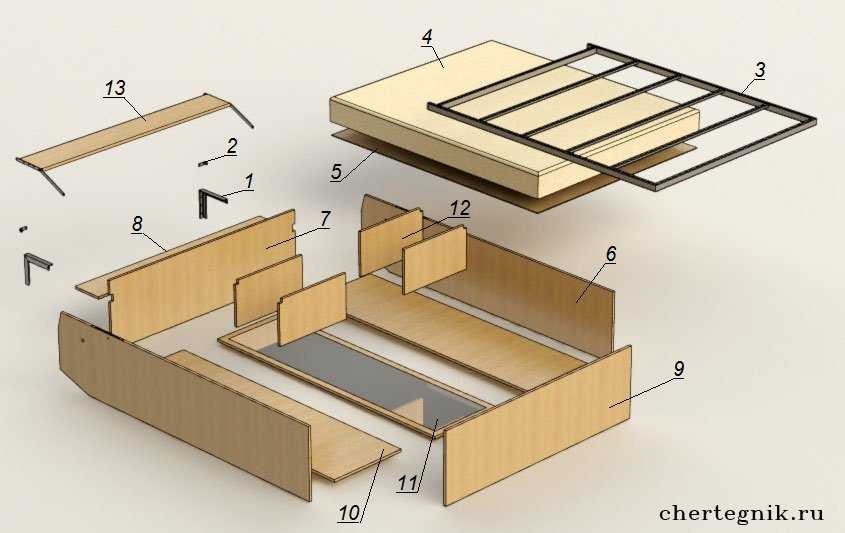 Как своими руками сделать стол-кровать?