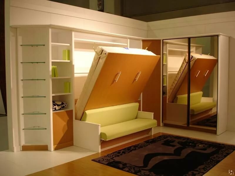 Кровать под потолком: рекомендации по выбору, виды, дизайн, фото в различных стилях