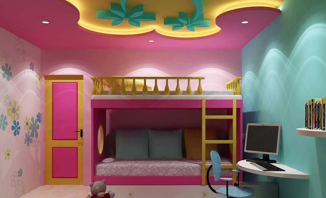 Различные варианты дизайна потолка из гипсокартона в детской комнате