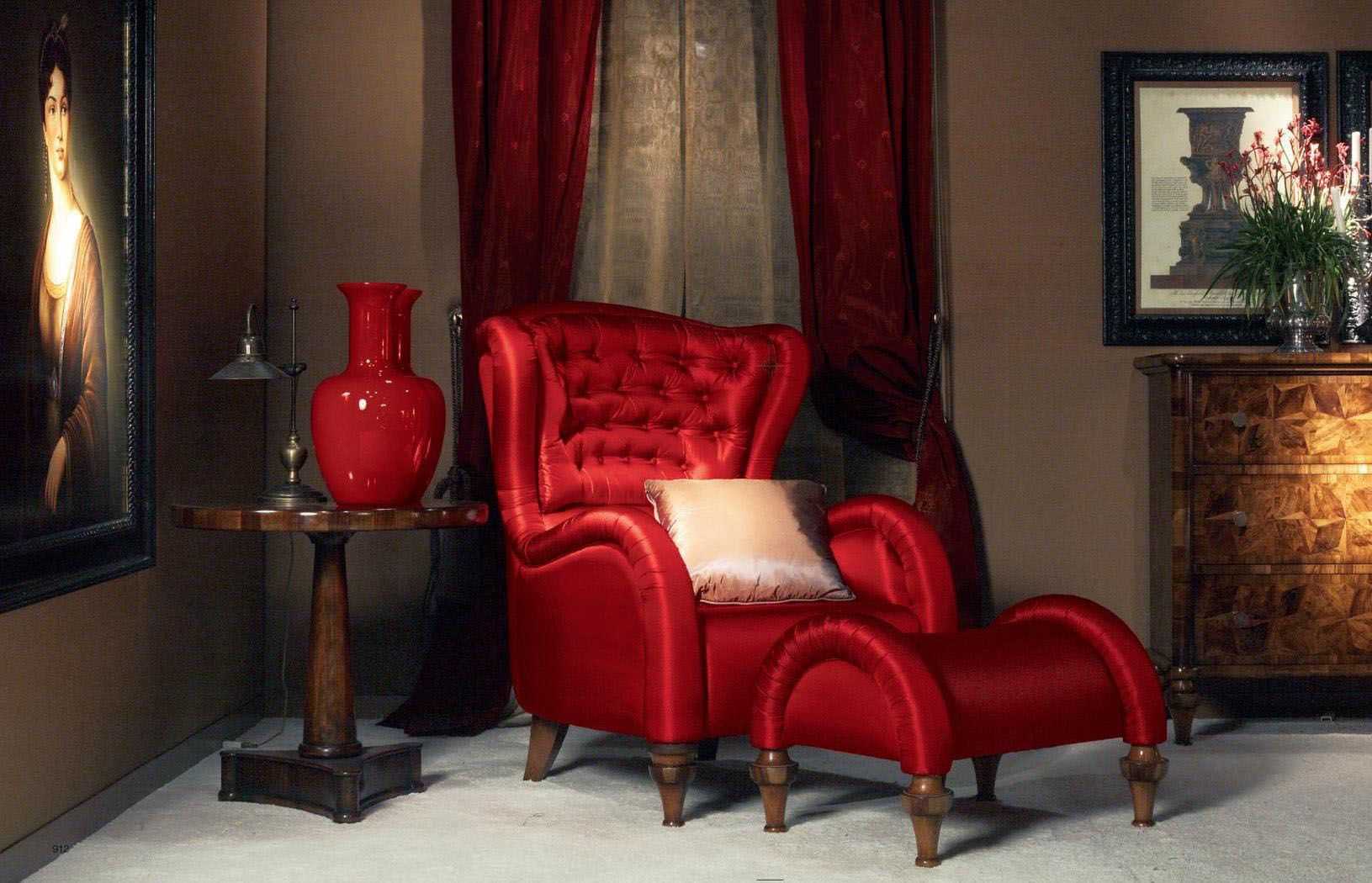Интерьеры с красной мебелью