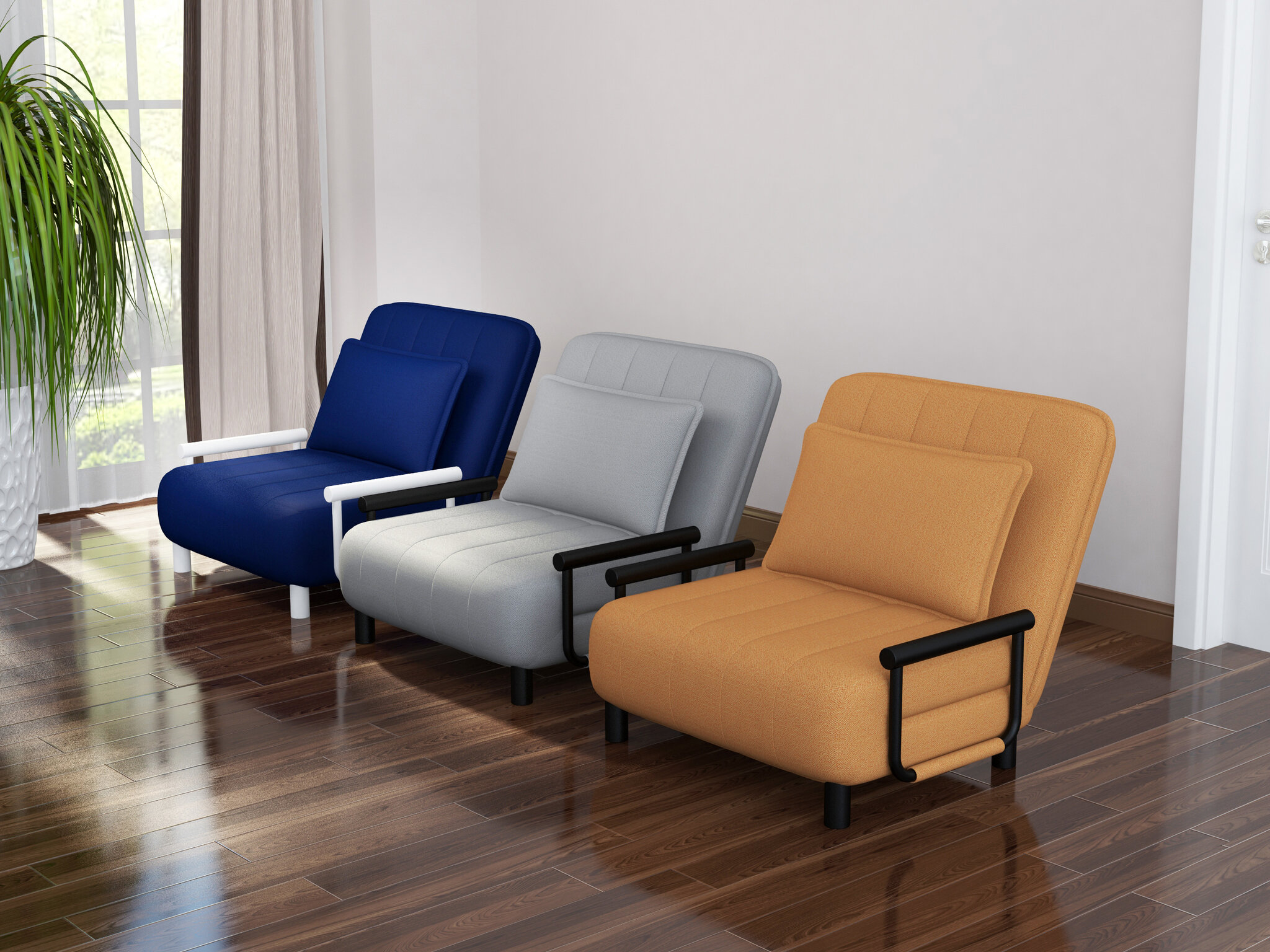 Кресла-трансформеры: раскладушка с матрасом, варианты для малогабаритной квартиры, которые могут принимать несколько положений