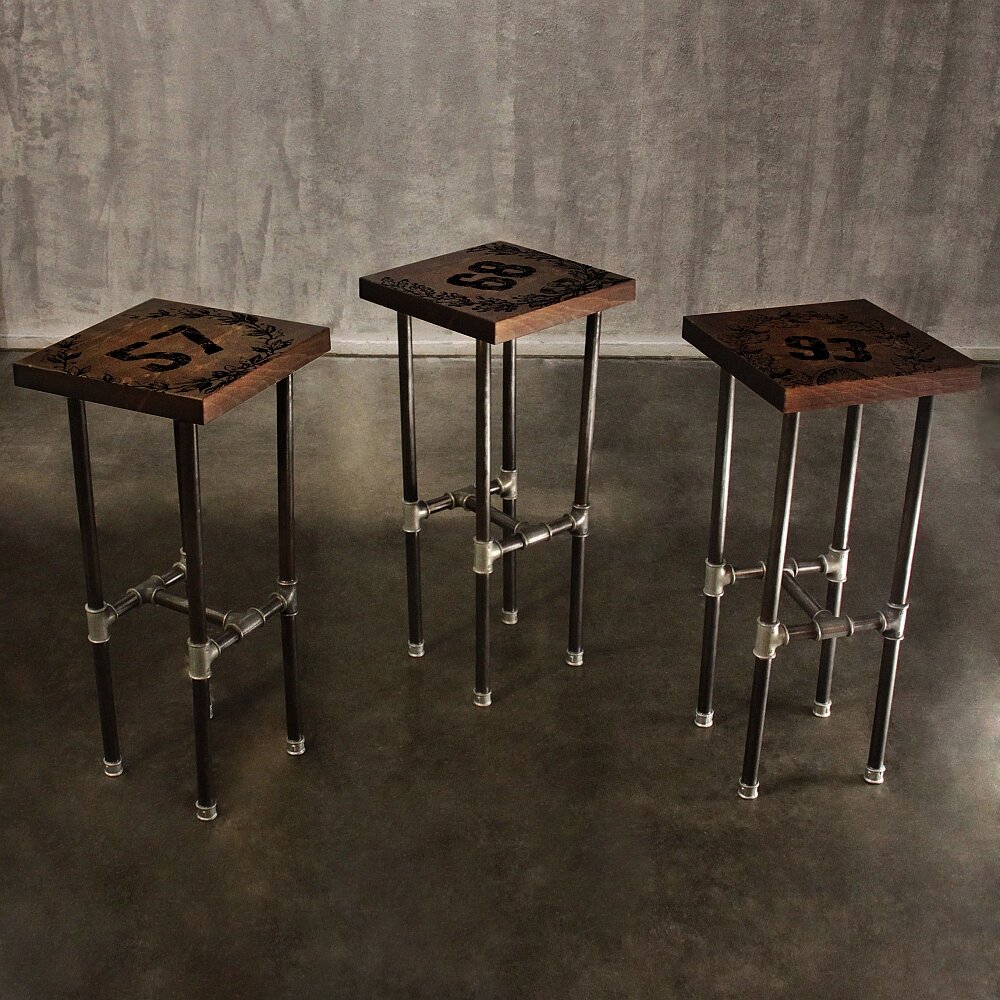 Стулья в стиле «лофт» (38 фото): металлические стулья из труб с эффектом состаривания «винтаж»