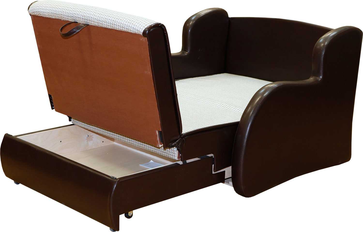 Недорогое кресло кровать с ящиком для белья
