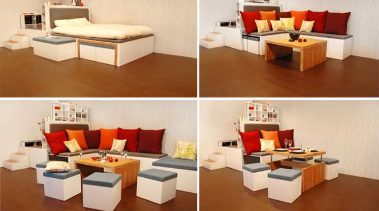 Удобная мебель-трансформер для экономии места в маленьких квартирах