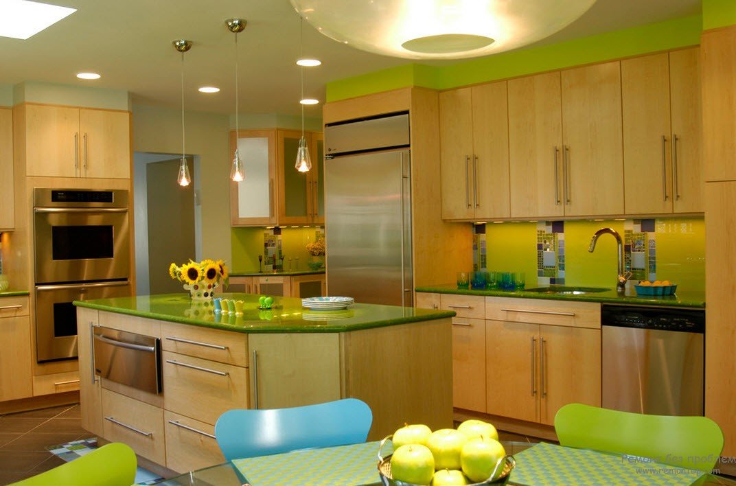 Небанальный выбор: фисташковый цвет в интерьере кухни (70 фото)