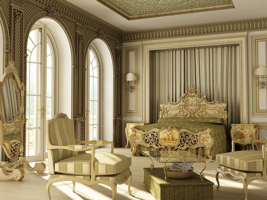 Спальня в стиле барокко – это роскошь и великолепие