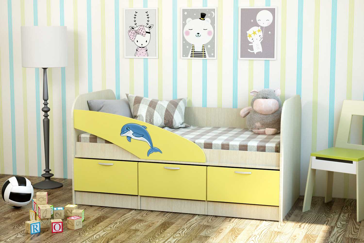 Чем же хороша детская кровать дельфин