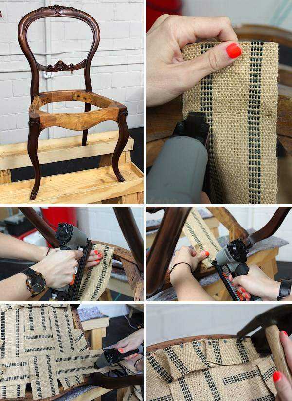 Как правильно перетянуть мягкий стул своими руками