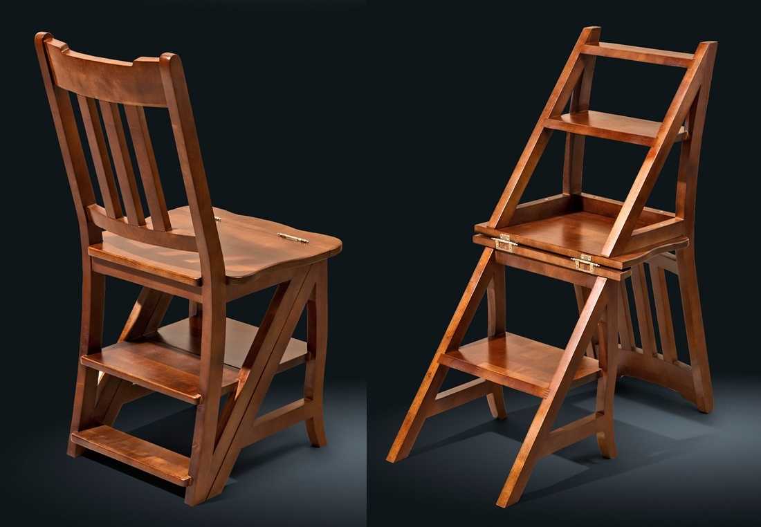 Как сделать стул-стремянку своими руками?