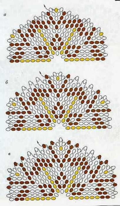 Cалфетки из бисера схема плетения своими руками (фото)
