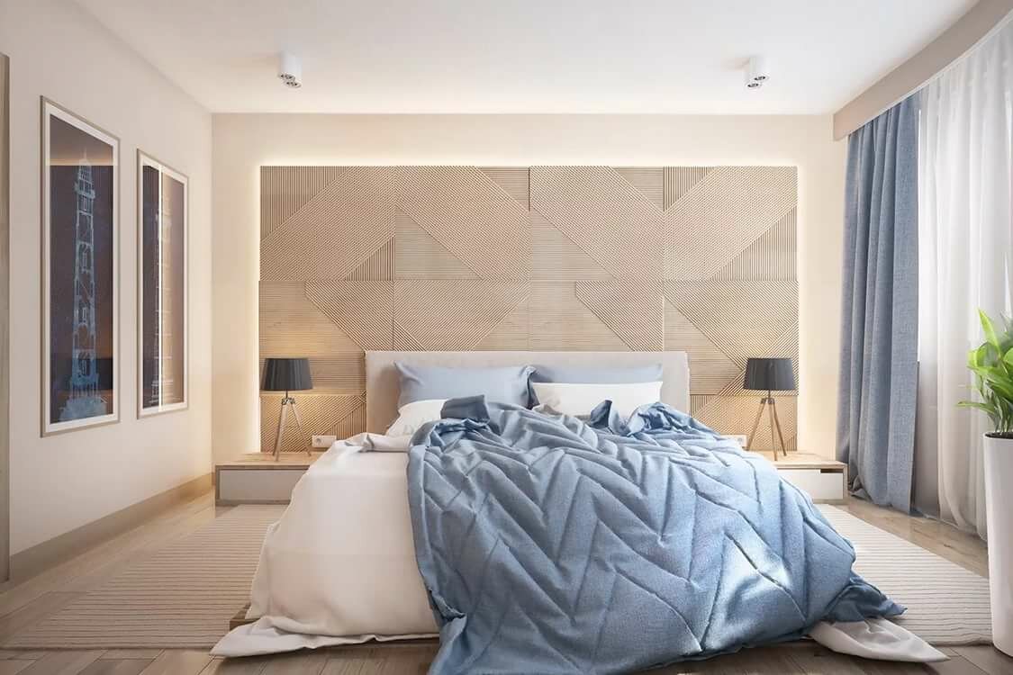 Как оформить стену над кроватью в спальне?