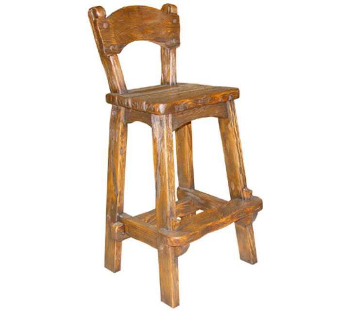 Деревянные барные стулья (43 фото): модели из массива дерева, из сосны на ножках и со спинкой, белые высокие и с подлокотниками
