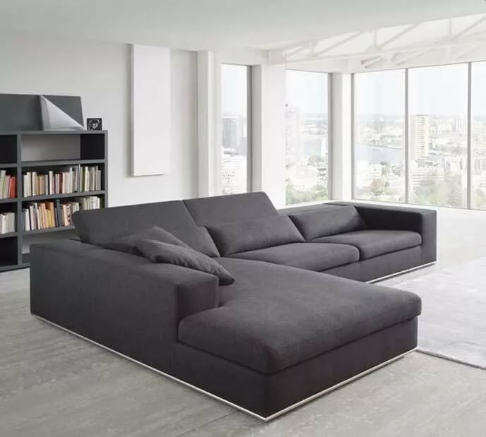 Большие диваны для гостиной (43 фото): огромные п-образные и прямые диваны со спальным местом, мебель для маленькой комнаты
