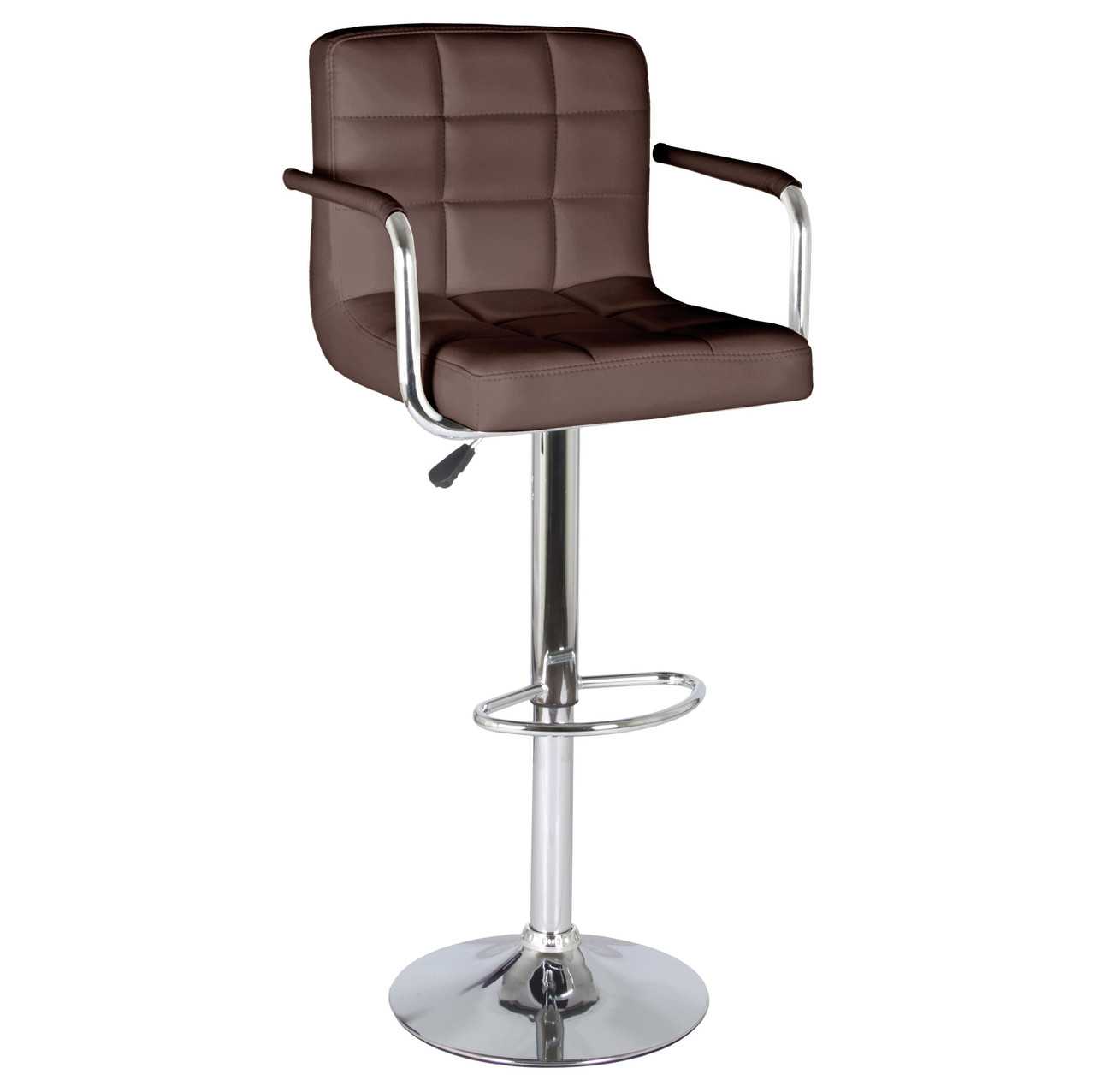Барные стулья с регулируемой высотой — модели с регулировкой и подлокотниками, варианты со спинкой и с подножкой на колесиках, примеры в интерьере
