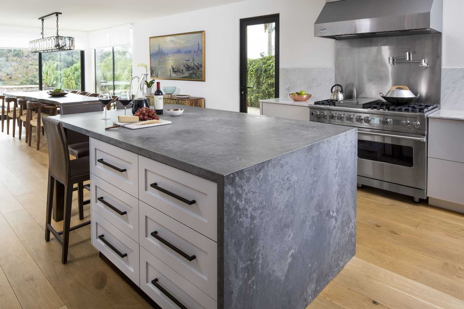 Кухонная столешница из бетона – изготовление и реставрация своими руками