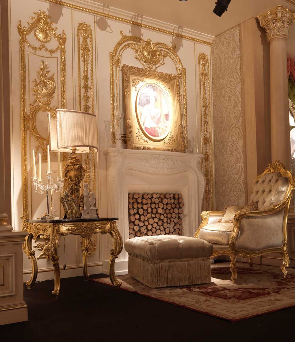 Стиль барокко в интерьере гостиной: великолепный и роскошный дизайн (30 фото)