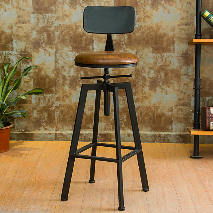 Полубарные стулья: дизайнерские варианты в стиле лофт, прозрачные модели, табурет высотой 65 см из дерева, размеры крутящегося кресла